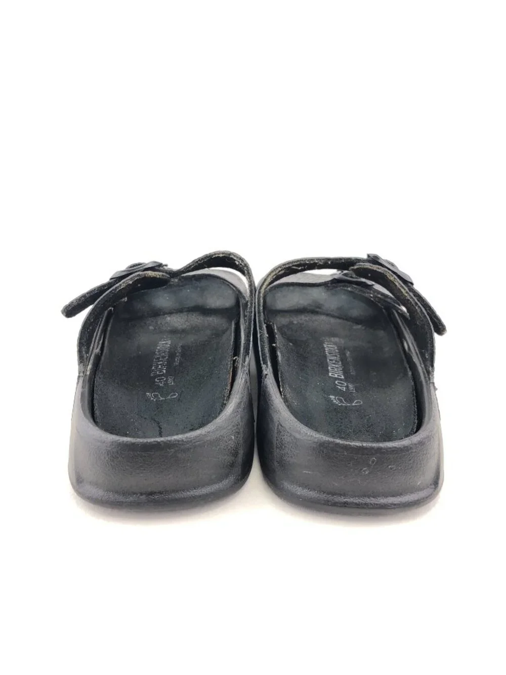 Birkenstock Tatami Black Leather Slide Sandals 9